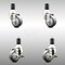 Service Caster 3 Inch 316SS Thermoplastic Rubber Swivel 1-1/2 Inch Stem Caster Brake SCC, 2PK SCC-SS316EX20S314-TPRB-2-TLB-2-112 - alternate 2